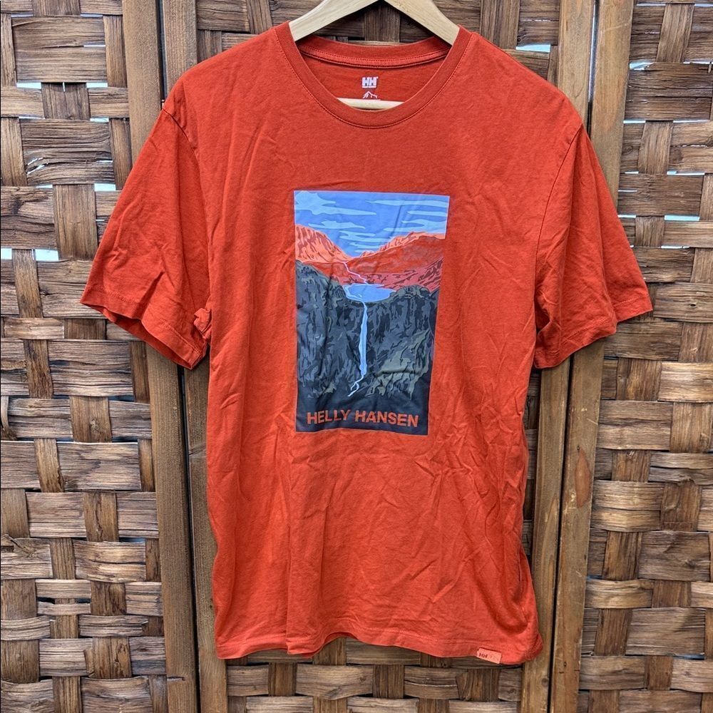 Helly Hansen Men's Red Graphic Short Sleeve Tee